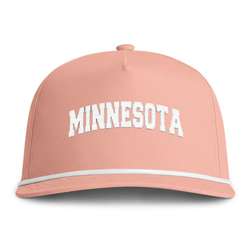 Buy peachy Minnesota Embroidered Rope Hat - Vintage Sunwashed Rope Cap, Comfort Colors