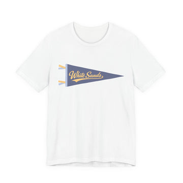 White Sands National Park Pennant T-Shirt — Vintage Camp Flag Tee - 0
