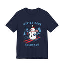 Winter Park, Colorado T Shirt - Ski Snowman Graphic Tee-4