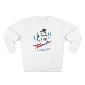 Premium Colorado Skiing Snowman Sweatshirt