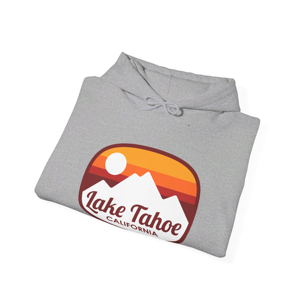 Lake Tahoe, California Hoodie - Retro Ombre Unisex Lake Tahoe Hoodie Sweatshirt
