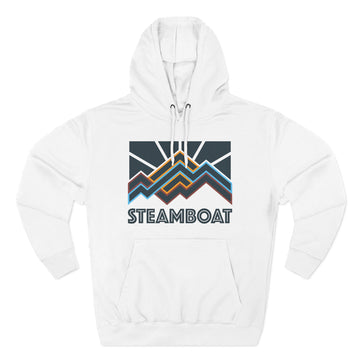 Steamboat, Colorado Hoodie - Retro Mountain Unisex Sweatshirt - 0