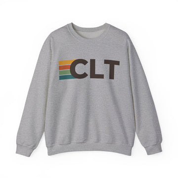 Buy sport-grey Charlotte, North Carolina CLT Retro Stripe Sweatshirt