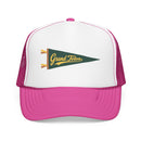 Grand Teton National Park Pennant Trucker Hat — Vintage Foam Mesh Cap-5