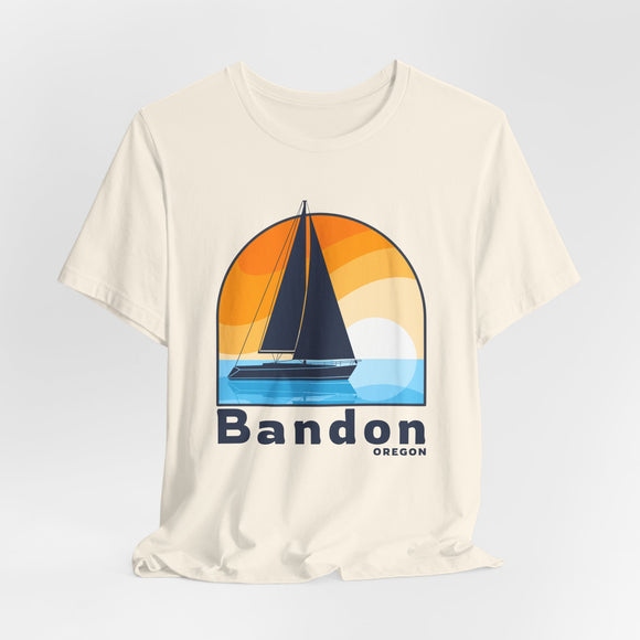 Bandon, Oregon T Shirt - Sailboat Tee