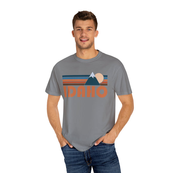 Idaho Graphic Tee, Comfort Colors Retro Unisex T shirt, Mountain Adventure Shirt