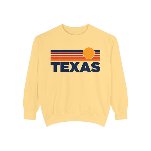 Texas Sunset Stripes Sweatshirt | Comfort Colors - 100% Cotton