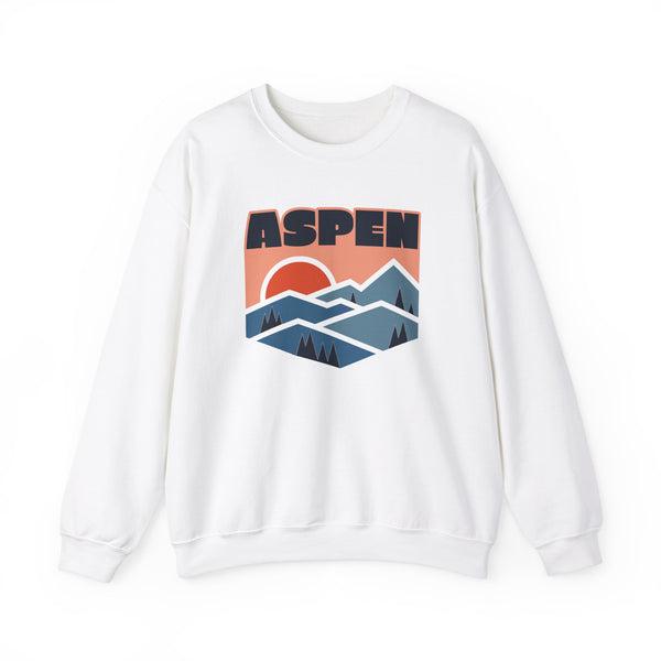 Aspen, Colorado Sweatshirt Retro Mountains, Aspen Unisex Graphic Crewneck
