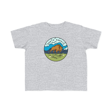 Buy heather North Dakota Toddler T-Shirt - Unisex Toddler North Dakota Shirt