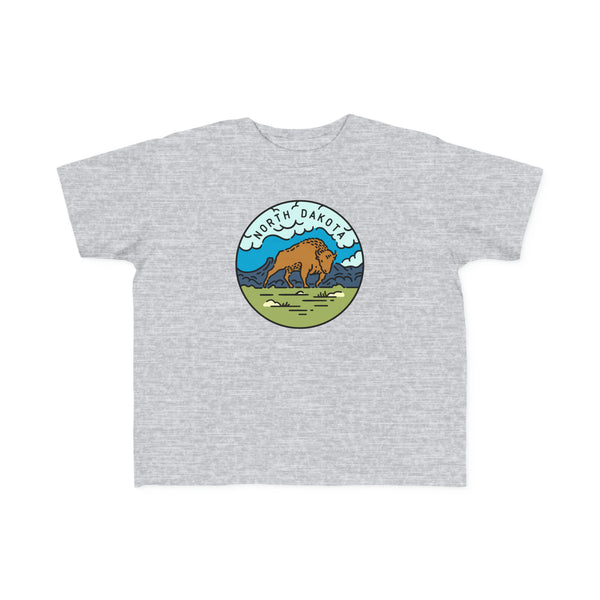 North Dakota Toddler T-Shirt - Unisex Toddler North Dakota Shirt