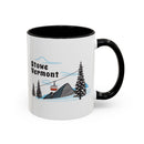 Stowe, Vermont Retro Snow Skiing Mountain 11 oz Mug, Ski Lodge Decor Coffee Cup, Mountain Gondola  Lover Gift, Retro Skiing Mug-8