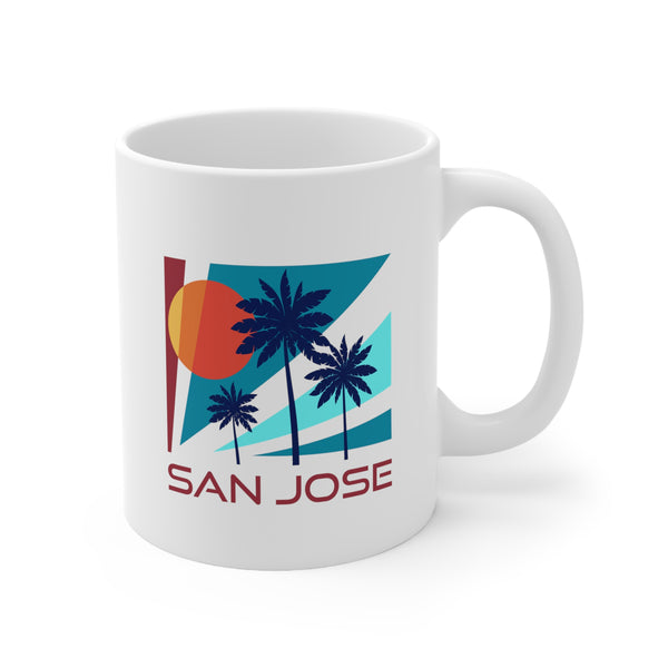 San Jose, California Mug - Retro 11oz Ceramic San Jose Mug