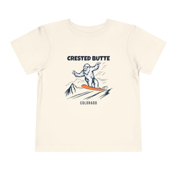 Crested Butte, Colorado Yeti Snowboard Toddler Tee