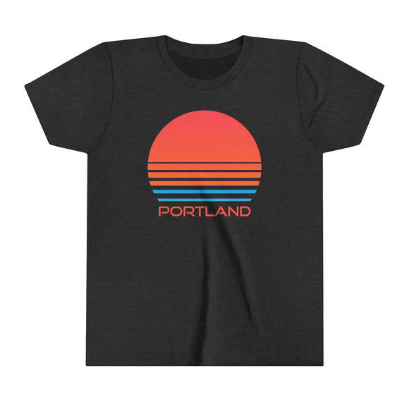 Portland, Oregon Youth Shirt - Retro 80s Portland Kid's T-Shirt