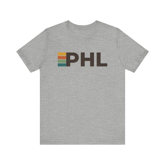 Philadelphia, Pennsylvania tee - PHL t shirt retro stripes