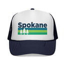 Spokane, Washington Retro Trees Trucker Hat - Vintage Style Spokane Cap-4