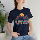 Utah T Shirt Retro Mountain - Unisex Utah Shirt-93