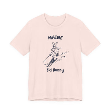 Maine Ski Bunny T‑Shirt — Retro Skiing Graphic Tee - 0