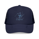 California Snow Ski Trucker Hat — Retro Skier Foam Cap-3
