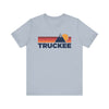 Retro Truckee, California T-shirt, Mountain Tee, Vintage Truckee Unisex Jersey Shirt, Outdoor Hiking Apparel