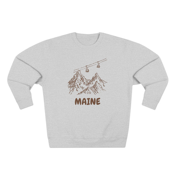 Premium Maine Gondola Ski Mountain Sweatshirt