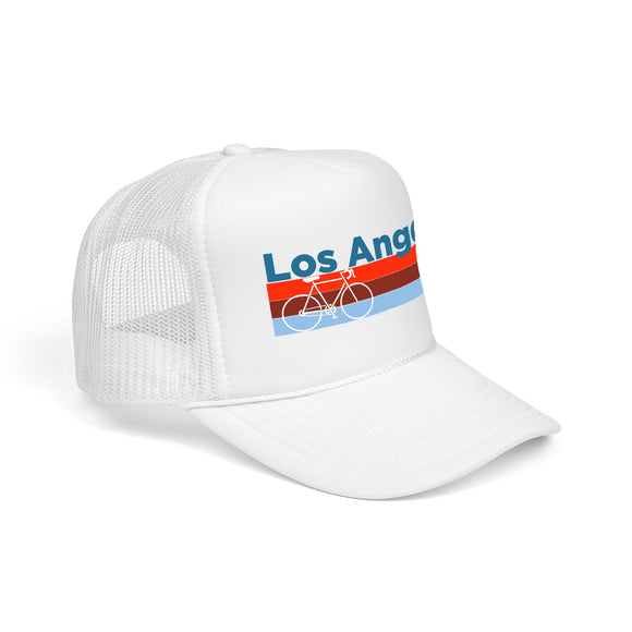 Los Angeles, California Trucker Hat - Foam Los Angeles Bike Cap