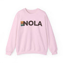 New Orleans, Louisiana NOLA Retro Stripe Sweatshirt-5