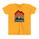 Wyoming Youth Shirt - Retro Mountain Wyoming Kid's T-Shirt-5