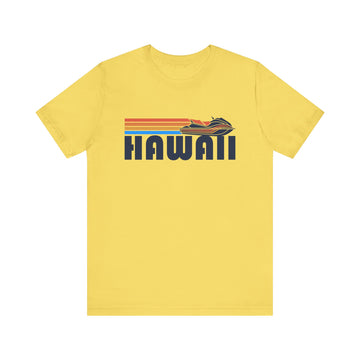 Buy maize-yellow Hawaii T Shirt - Retro Jetski PWC Graphic Hawaii Tee