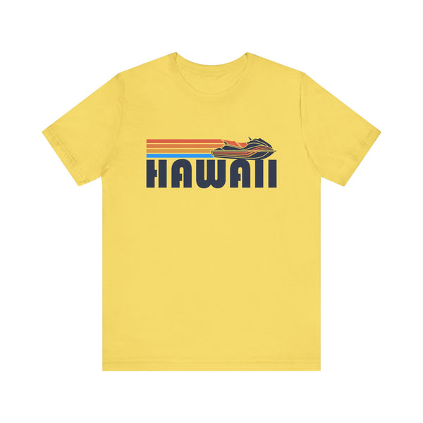 Hawaii T Shirt - Retro Jetski PWC Graphic Hawaii Tee
