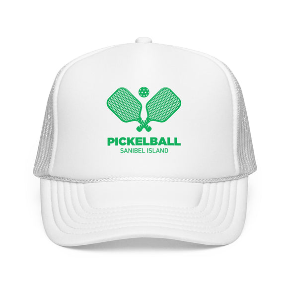 Sanibel Island, Florida Pickleball Trucker Hat - Foam Sanibel Island Cap