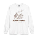 North Conway, New Hampshire Long Sleeve T-Shirt - Ski Mountain Gondola-1