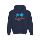 California Youth Hoodie - Retro Mountain California Youth Sweatshirt-4