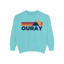 Ouray, Colorado Mountain Stripes Sweatshirt | Comfort Colors - 100% Cotton-7