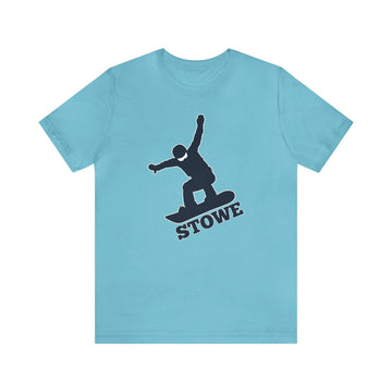 Buy turquoise Stowe, Vermont T-Shirt - Snowboard Unisex Stowe Shirt