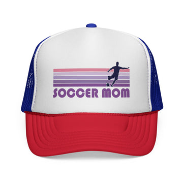 Buy blue-red Soccer Mom Trucker Cap | Trucker Caps