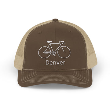 Buy brown-khaki Denver, Colorado Snapback Trucker Cap - Embroidered Denver Hat