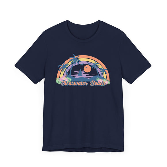 Clearwater Beach, Florida T-Shirt - Retro Beach Unisex Clearwater Beach Shirt