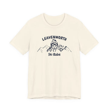Leavenworth, Washington Ski Babe T‑Shirt - Retro Skiing Graphic Tee