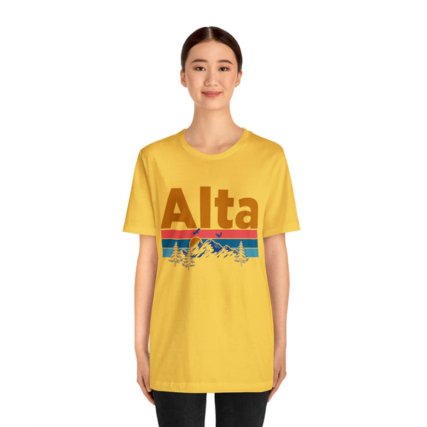 Alta, Utah Shirt - Mountain Sunset Unisex Alta T-Shirt