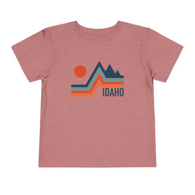 Idaho Toddler T-Shirt - Retro Palm Tree Unisex Toddler Idaho Shirt