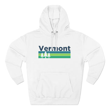 Buy white Premium Vermont Hoodie - Retro Unisex Sweatshirt