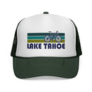 Lake Tahoe, California Retro Bike Trucker Hat - Vintage Style Lake Tahoe Cap-3