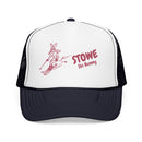 Stowe, Vermont Ski Bunny Foam Trucker Hat-7