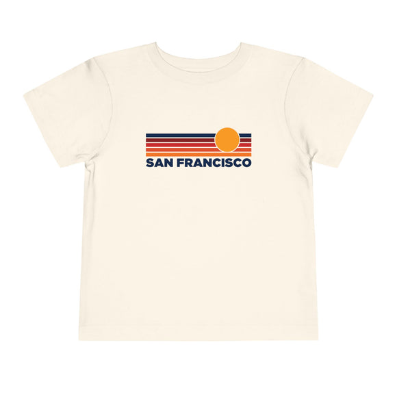 San Francisco, California Toddler T-Shirt - Retro Sun Tee