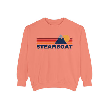 Buy terracotta Steamboat, Colorado Mountain Stripes Sweatshirt | Comfort Colors - 100% Cotton