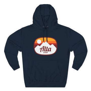 Buy navy Premium Alta, Utah Hoodie - Retro Unisex Alta Sweatshirt