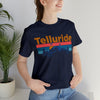 Telluride, Colorado Shirt - Mountain Sunset Unisex Telluride T-Shirt
