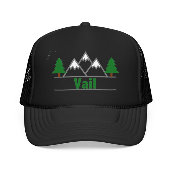 Vail, Colorado Trucker Hat - Foam Mountain Cap