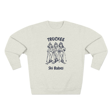Premium Truckee, California Ski Babes Sweatshirt